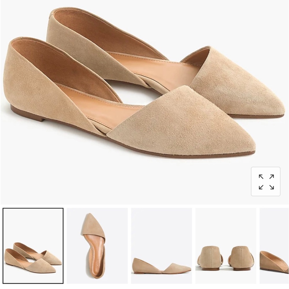 Zoe Suede d’Orsay Flats